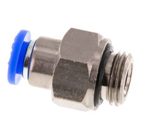 Raccord à Enfoncer 6mm & G1/4'' Mâle Autobloquant en Laiton/PBT 0-10bar (0-145psi) [2 pièces].