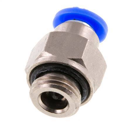 Raccord à Enfoncer 6mm & G1/4'' Mâle Autobloquant en Laiton/PBT 0-10bar (0-145psi) [2 pièces].