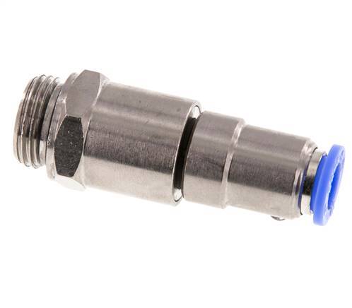 10mm & G1/2'' Quick Swivel Joint Push-In-Male Threads Laiton nickele/PBT NBR Rotatif