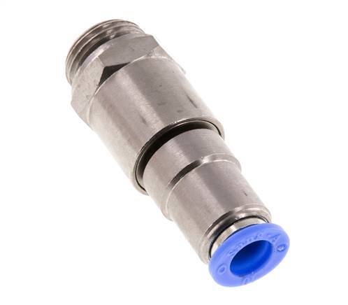 10mm & G1/2'' Quick Swivel Joint Push-In-Male Threads Laiton nickele/PBT NBR Rotatif