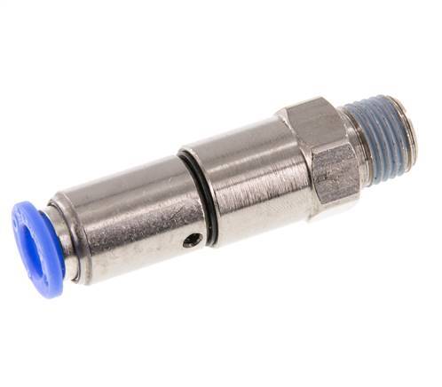 8mm & R1/4'' Quick Swivel Joint Push-In-Male Threads Laiton nickele/PBT NBR rotatif