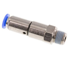 8mm & R1/4'' Quick Swivel Joint Push-In-Male Threads Laiton nickele/PBT NBR rotatif