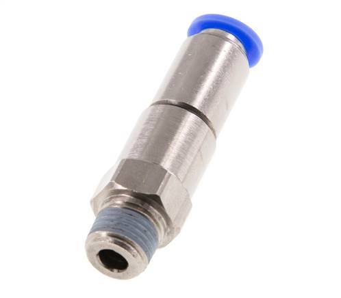 8mm & R1/4'' Quick Swivel Joint Push-In-Male Threads Laiton nickele/PBT NBR rotatif