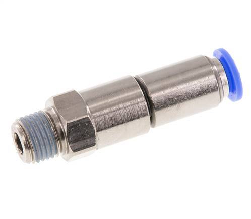 8mm & R1/4'' Quick Swivel Joint Push-In-Male Threads Laiton nickele/PBT NBR rotatif