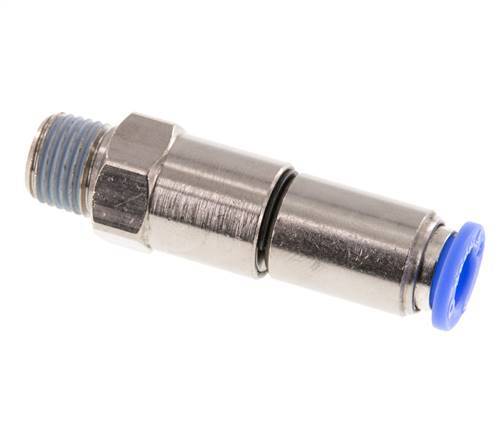 8mm & R1/4'' Quick Swivel Joint Push-In-Male Threads Laiton nickele/PBT NBR rotatif