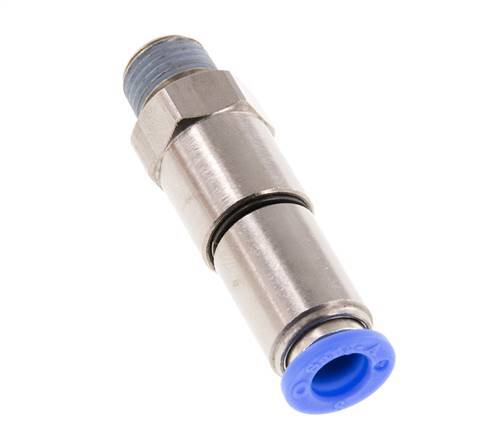 8mm & R1/4'' Quick Swivel Joint Push-In-Male Threads Laiton nickele/PBT NBR rotatif