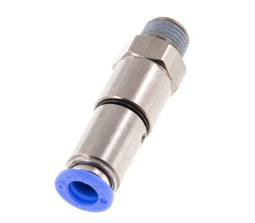 8mm & R1/4'' Quick Swivel Joint Push-In-Male Threads Laiton nickele/PBT NBR rotatif