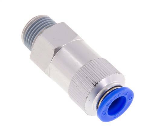Clapet anti-retour à poussoir 12mm & R1/2'' mâle aluminium 0.2-10bar (3-145psi) Filetage de tuyau