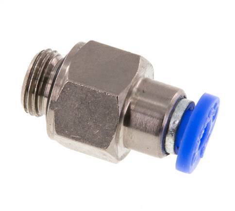 Raccord à Enfoncer 4mm et G1/8'' Mâle Autobloquant en Laiton/PBT 0-10bar (0-145psi) [2 pièces].