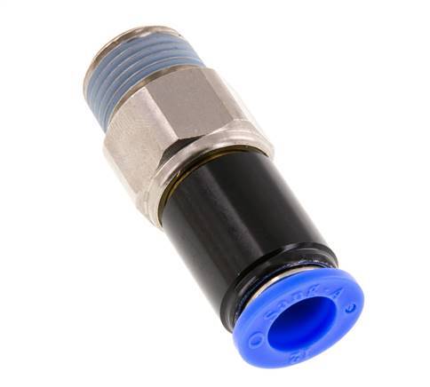 12mm & R1/2'' Joint articulé Filetages mâles à enfoncer Laiton nickelé/PBT NBR Rotatif