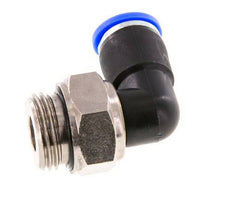 Coude 10mm & G1/2'' Joint pivotant Filets mâles à enfoncer Laiton nickele/PBT NBR Rotatif