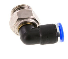 Coude 10mm & G1/2'' Joint pivotant Filets mâles à enfoncer Laiton nickele/PBT NBR Rotatif