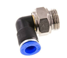 Coude 10mm & G1/2'' Joint pivotant Filets mâles à enfoncer Laiton nickele/PBT NBR Rotatif