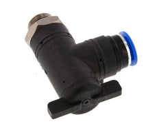 Vanne à bille coudée à 2 voies 12 mm - G3/8'' plastique/laiton