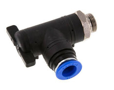 Vanne à bille coudée à 2 voies 12 mm - G3/8'' plastique/laiton