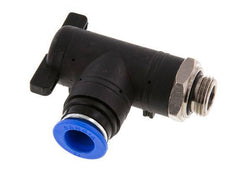 Vanne à bille coudée à 2 voies 12 mm - G3/8'' plastique/laiton
