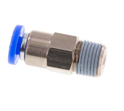 Clapet anti-retour à poussoir 4mm et R1/8'' mâle en laiton/PBT 0,2-10bar (3-145psi) - tuyau flexible