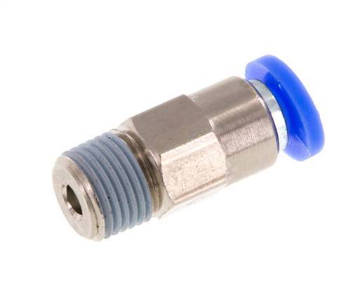 Clapet anti-retour à poussoir 4mm et R1/8'' mâle en laiton/PBT 0,2-10bar (3-145psi) - tuyau flexible