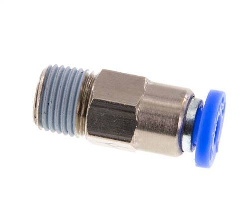 Clapet anti-retour à poussoir 4mm et R1/8'' mâle en laiton/PBT 0,2-10bar (3-145psi) - tuyau flexible