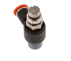 Flow Control Silencer Meter-In Elbow 4 mm - R1/8'' Brass/PA 66