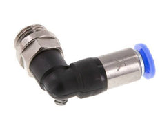 Raccord à Enfoncer 6mm & G1/4'' Mâle Coude Autobloquant en Laiton/PBT 0-10bar (0-145psi)