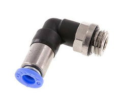 Raccord à Enfoncer 6mm & G1/4'' Mâle Coude Autobloquant en Laiton/PBT 0-10bar (0-145psi)