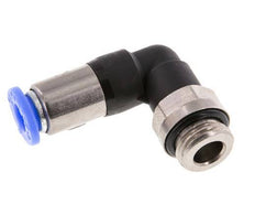 Raccord à Enfoncer 6mm & G1/4'' Mâle Coude Autobloquant en Laiton/PBT 0-10bar (0-145psi)