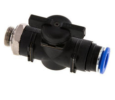 Vanne à boule droite à 2 voies 12 mm - G3/8'' plastique/laiton
