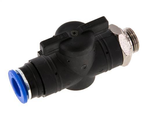 Vanne à boule droite à 2 voies 12 mm - G3/8'' plastique/laiton