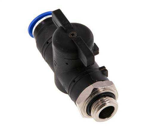 Vanne à boule droite à 2 voies 12 mm - G3/8'' plastique/laiton