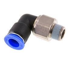 Coude 12mm & R3/8'' Joint pivotant Filets mâles à enfoncer Laiton nickele/PBT NBR Rotatif