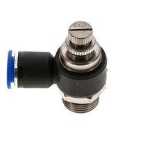 Coude de sortie de compteur pour silencieux Flow Control 12 mm - G1/2'' laiton/PA 66
