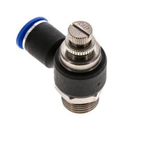 Coude de sortie de compteur pour silencieux Flow Control 12 mm - G1/2'' laiton/PA 66