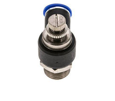 Coude de sortie de compteur pour silencieux Flow Control 12 mm - G1/2'' laiton/PA 66