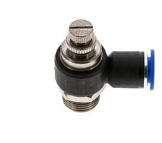 Coude de sortie de compteur pour silencieux Flow Control 12 mm - G1/2'' laiton/PA 66