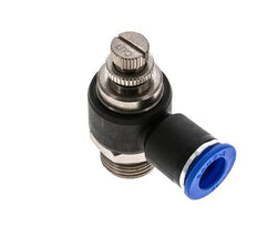 Coude de sortie de compteur pour silencieux Flow Control 12 mm - G1/2'' laiton/PA 66