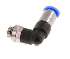Raccord à Enfoncer 6mm & G1/8'' Mâle Coude Autobloquant en Laiton/PBT 0-10bar (0-145psi) [2 pièces].