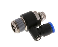 Silencieux de contrôle d'écoulement Sortie de compteur rotative 10 mm - R1/2'' Laiton/PA 66