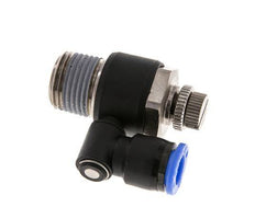 Silencieux de contrôle d'écoulement Sortie de compteur rotative 10 mm - R1/2'' Laiton/PA 66