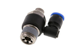 Silencieux de contrôle d'écoulement Sortie de compteur rotative 10 mm - R1/2'' Laiton/PA 66