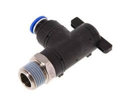 Robinet à bille coudé à 2 voies 10 mm - R1/2'' Plastique/laiton