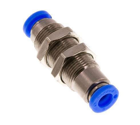 Raccord à Enfoncer 6mm Autobloquant en Laiton/PBT Cloison PBT 0-10bar (0-145psi)