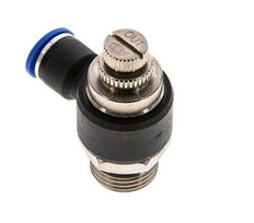 Coude de sortie du compteur du silencieux Flow Control 10 mm - G1/2'' Brass/PA 66