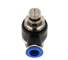 Coude de sortie du compteur du silencieux Flow Control 10 mm - G1/2'' Brass/PA 66