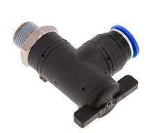 Robinet à bille coudé à 2 voies 12 mm - R3/8'' Plastique/laiton