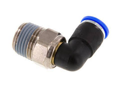 Coude 10mm & R1/2'' Joint pivotant Filets mâles à enfoncer Laiton nickele/PBT NBR Rotatif