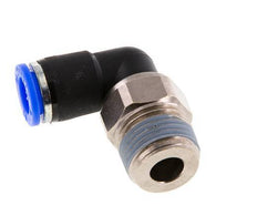 Coude 10mm & R1/2'' Joint pivotant Filets mâles à enfoncer Laiton nickele/PBT NBR Rotatif