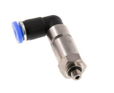 Coude 4mm & M5 Joint rapide pivotant Filets mâles à enfoncer Laiton nickele/PBT NBR Rotatif