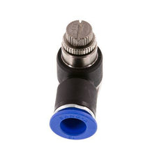 Coude de sortie du compteur du silencieux Flow Control 12 mm - G3/8'' laiton/PA 66