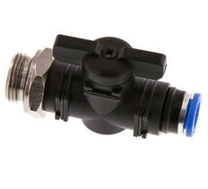 Vanne à boule droite à 2 voies 8 mm - G3/8'' plastique/laiton